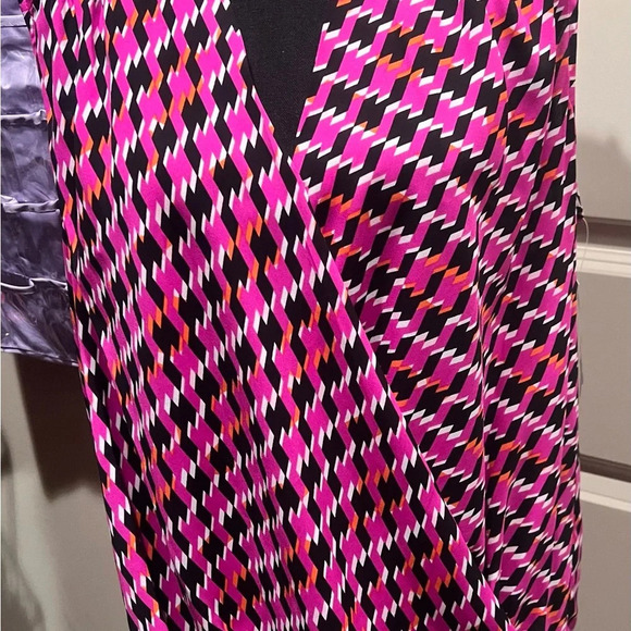 INC NWT Large Pink Multi Colored Sleeveless Blouse $69 Retail - Picture 3 of 5